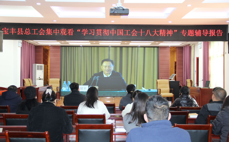 专题辅导报告会现场